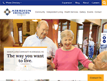 Tablet Screenshot of aberdeenseniorliving.com